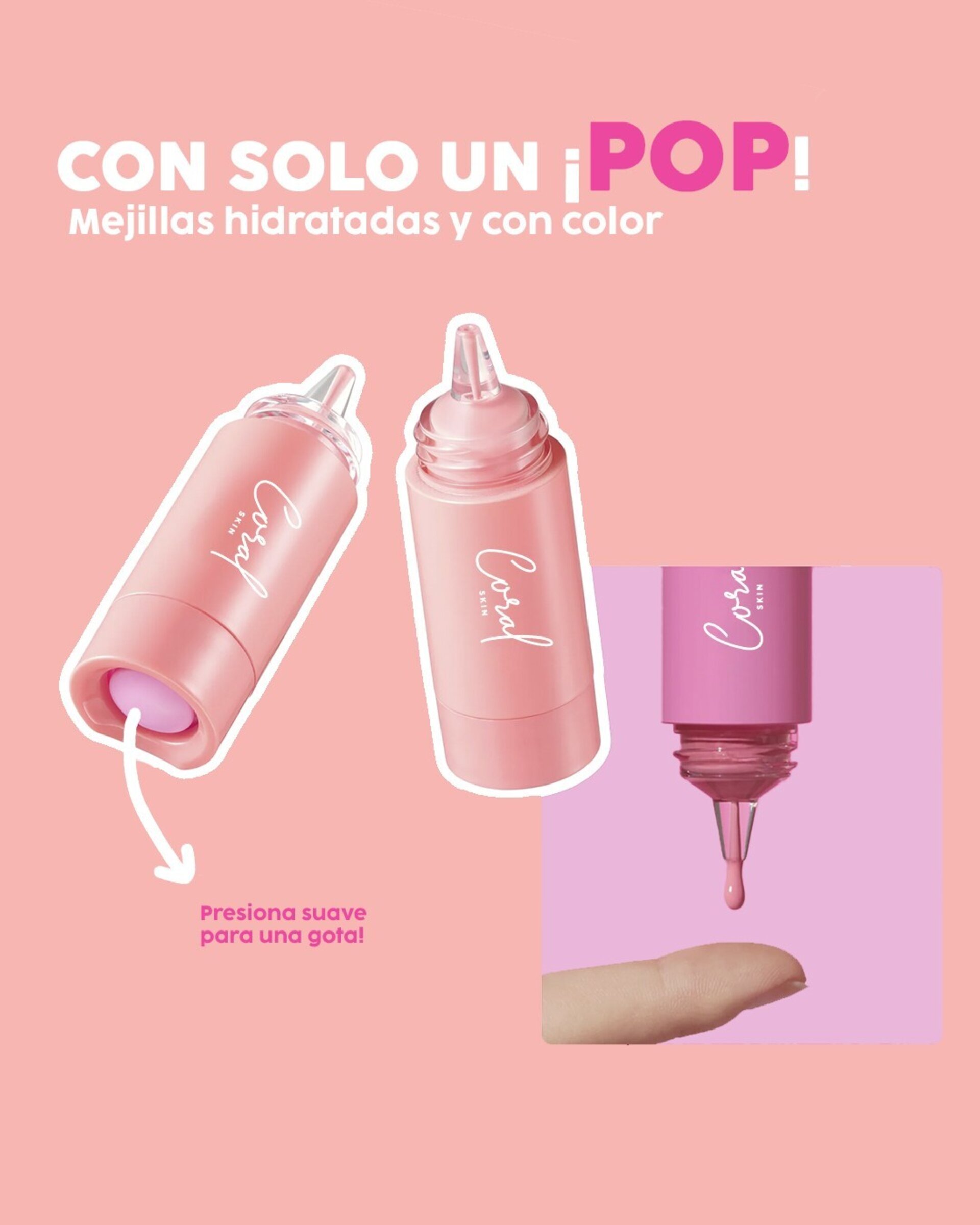 Liquid blush coral tono Berry - 4