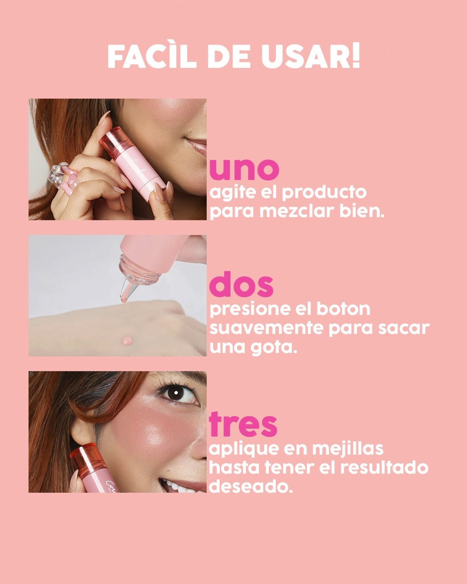 Liquid blush coral tono Whip - 4